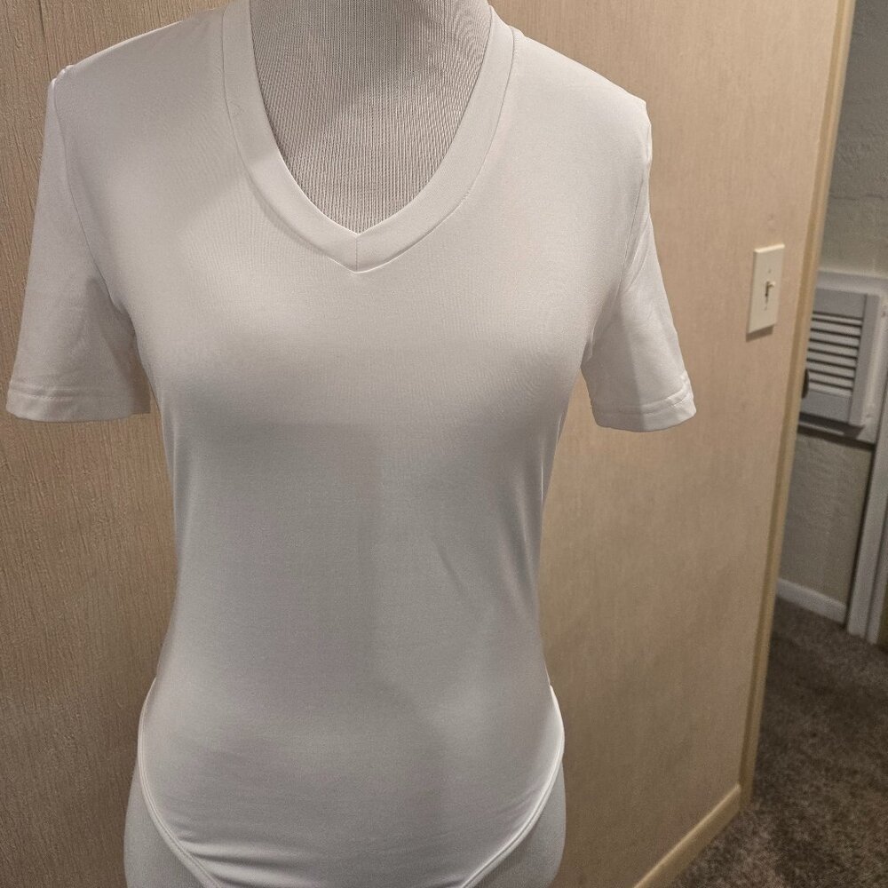 White tshirt bodysuit